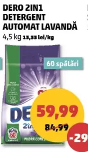 Dero - DERO 2IN1 DETERGENT AUTOMAT LAVANDĂ