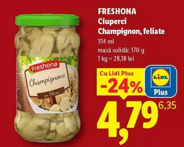 Ciuperci Champignon, feliate