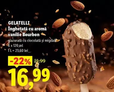 Înghețată cu aromă vanilie Bourbon