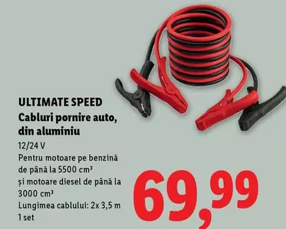 Cabluri pornire auto, din aluminiu