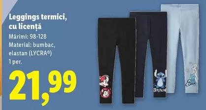 Leggings termici, cu licență