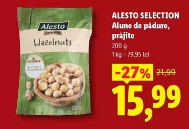 Alune de pădure, prăjite