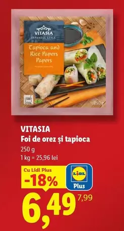 Foi de orez și tapioca
