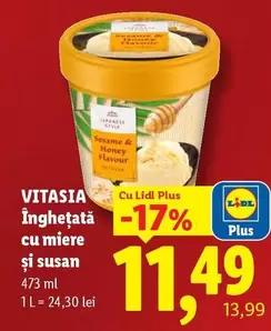 Înghețată cu miere și susan