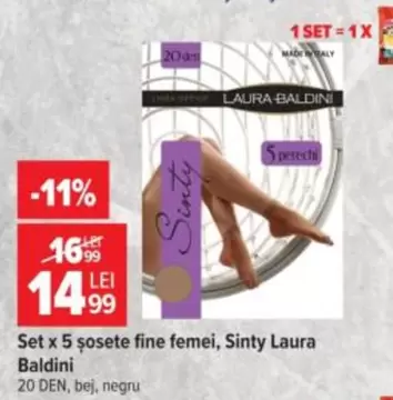 Set x 5 șosete fine