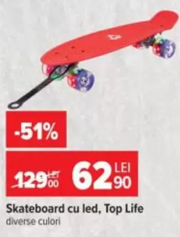 Skateboard cu led