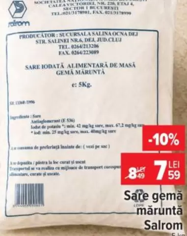 Sare gemă măruntă