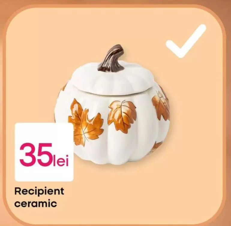 Recipient ceramic