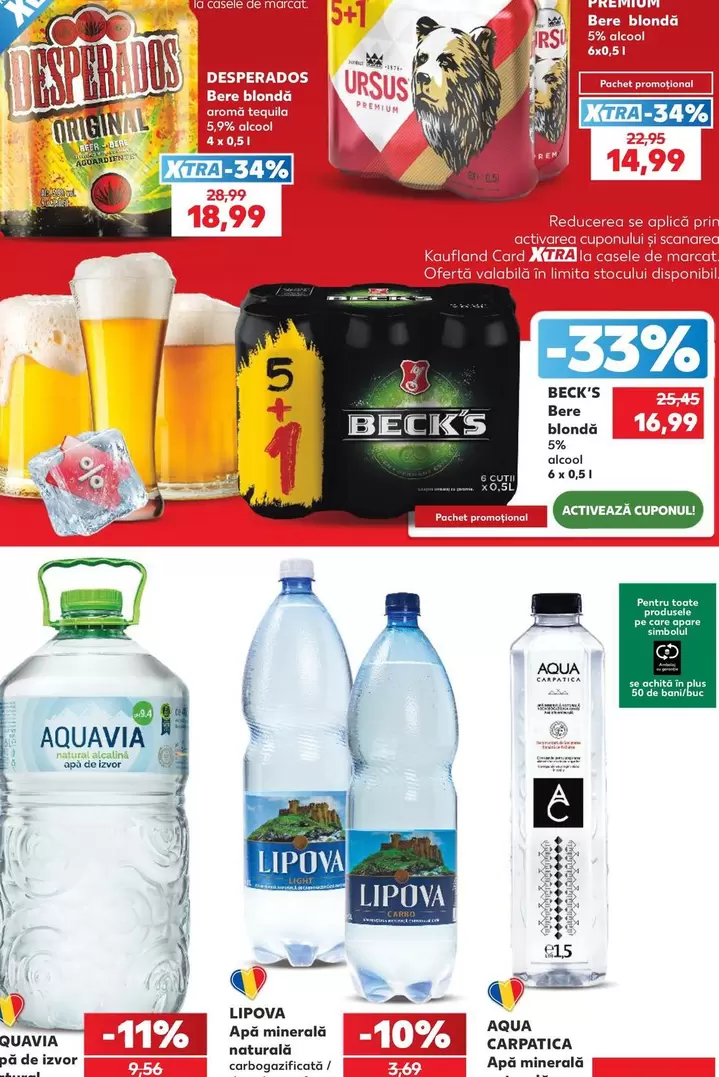 Bere Blondă Aromă Tequila