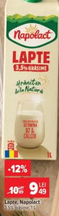 Lapte 3.5% grasime