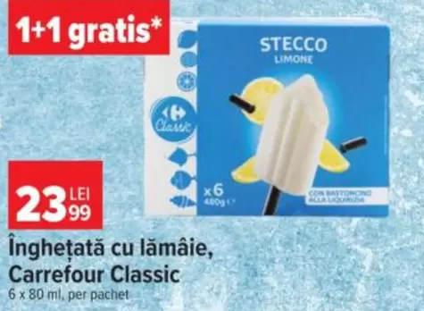 Înghețată cu lămâie