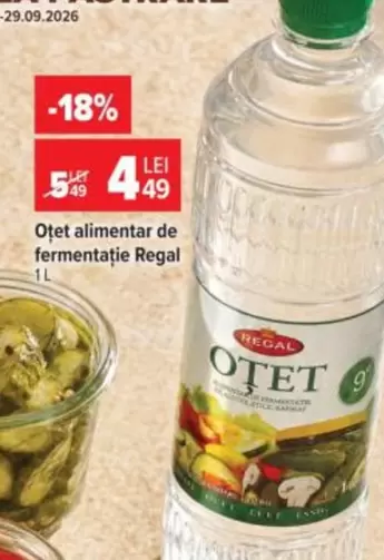 Oțet alimentar de fermentație