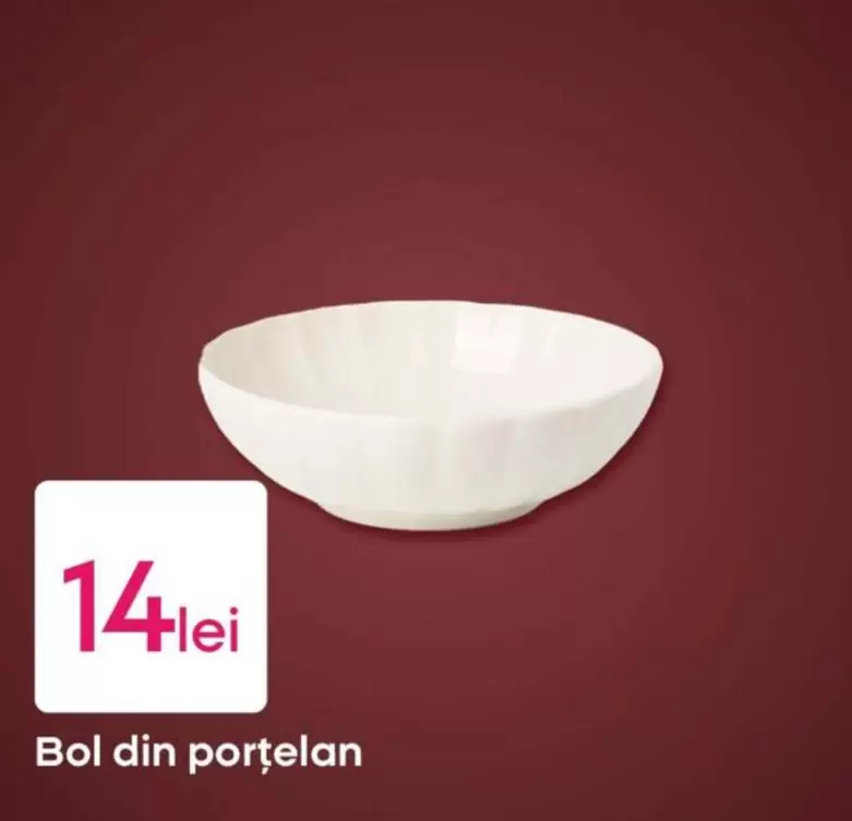 Bol din porțelan