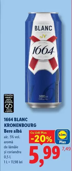 1664 BLANC KRONENBOURG Bere albă