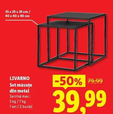 Set măsuțe din metal