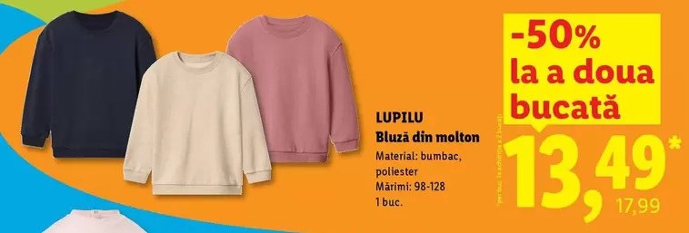 Bluză din molton