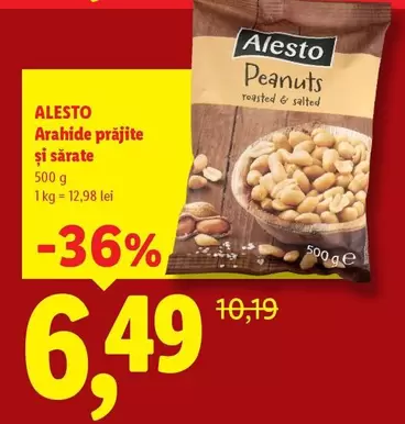 Arahide prăjite și sărate