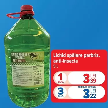 Lichid spălare parbriz anti-insecte
