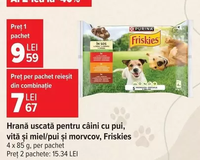Purina - Hrană uscată pentru câini cu pui, vită și miere/pui și morcov