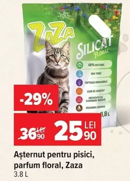 Așternut pentru pisici, parfum floral