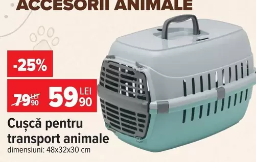 Cușcă pentru transport animale