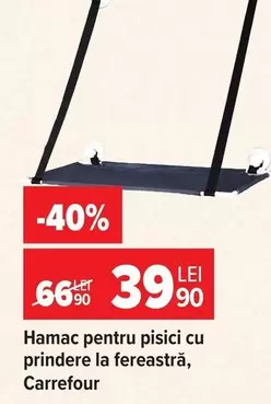 Hamac pentru pisici cu prindere la fereastră