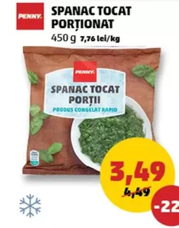 SPANAC TOCAT PORȚIONAT