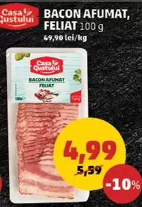 Bacon Afumat, Felii