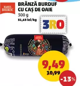 BRÂNZĂ BURDUF CU CAȘ DE OAIE
