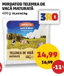 TELEMEA DE VACĂ MATURATĂ