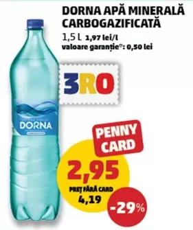 APĂ MINERALĂ CARBOGAZIFICATĂ