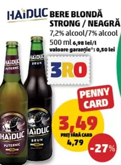 Bere Blondă Strong / Neagră