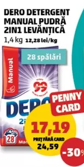 Dero - DETERGENT MANUAL PUDRA 2IN1 LEVANTICA