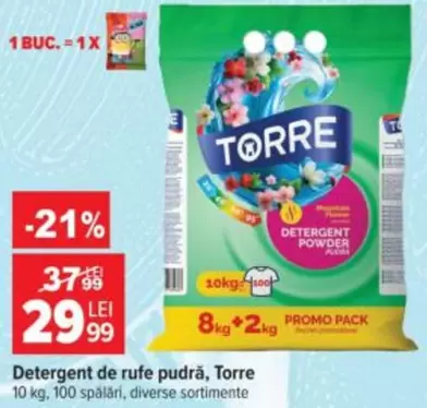 Detergent de rufe pudră