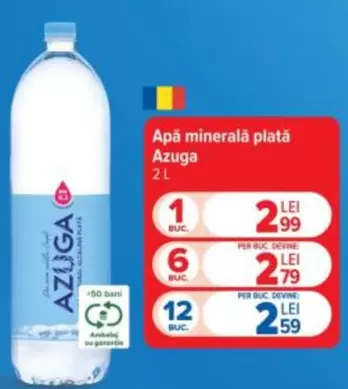 Apă minerală plată