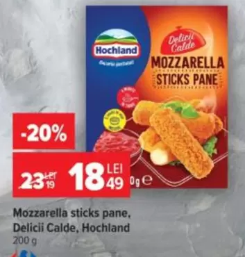 Mozzarella sticks pane