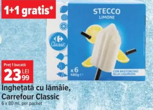 Înghețată cu lămâie