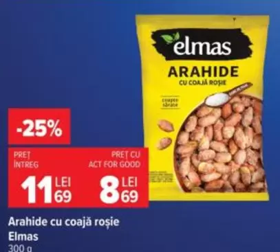 Elmas - Arahide cu coajă roșie