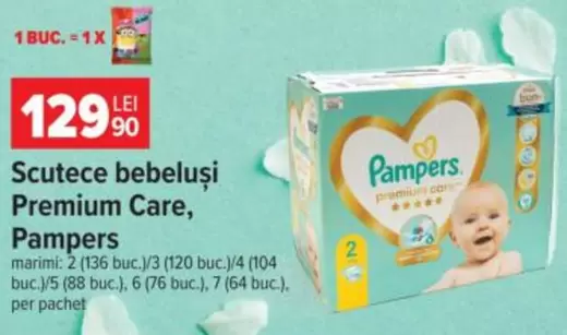 Pampers - Scutece bebeluși Premium Care
