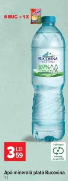 Apă minerală plată