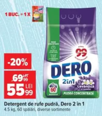 Dero - Detergent de rufe pudră