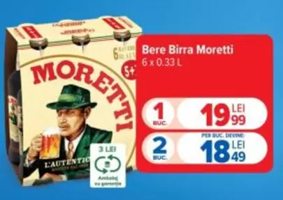 Birra Moretti - Bere