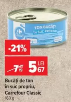 Ton bucati in suc propriu