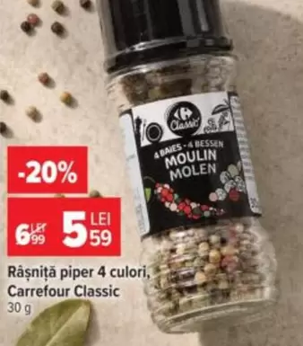 Râșniță piper 4 culori