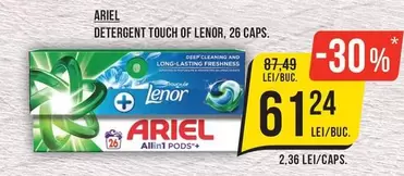 Ariel - Detergent Touch of Lenor, 26 Caps.