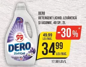 Dero - Detergent Lichid, Levantică și Iasomie, 2L