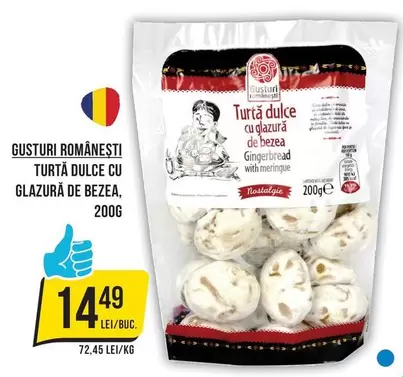TURTĂ DULCE CU GLAZURĂ DE BEZEA