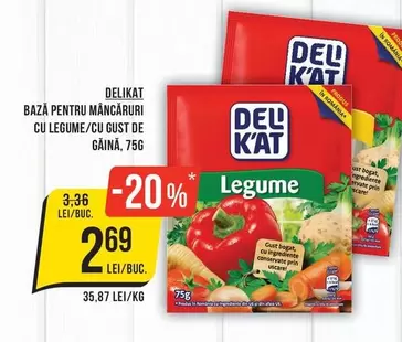 Bază pentru mâncare cu legume, cu gust de găină
