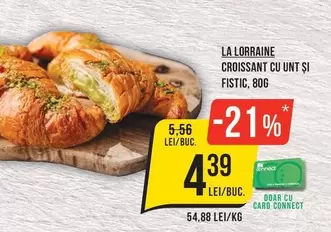 CROISSANT CU UNT SI FISTIC
