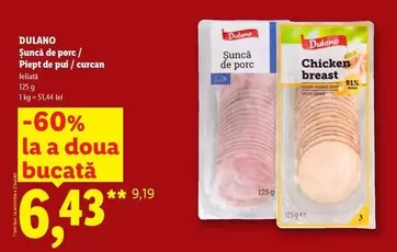 Șuncă de porc / Piept de pui